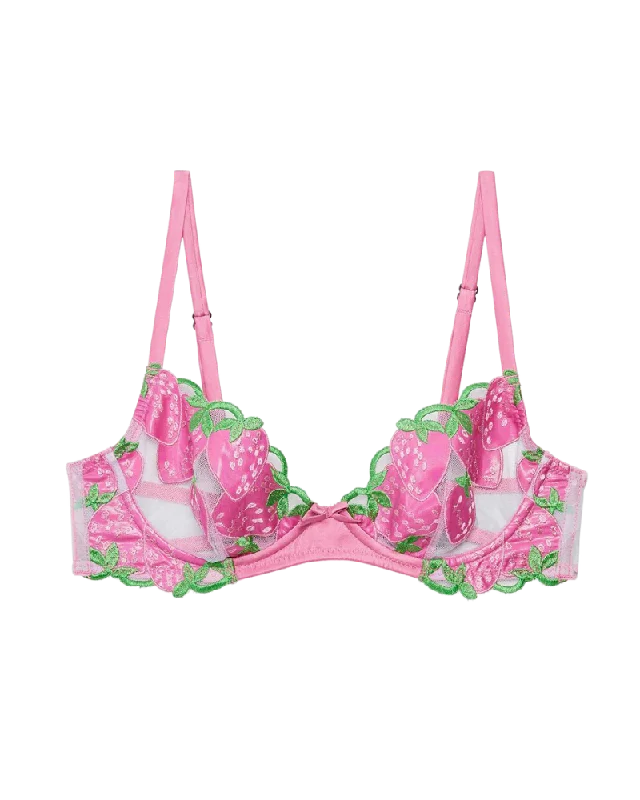 Wild Strawberry Demi Bra, Pink Cadillac Full Support Bra