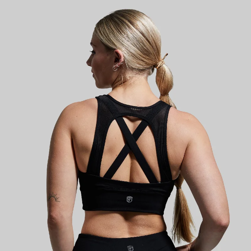 X-Factor Sports Bra (Black) Soft Cotton Bra