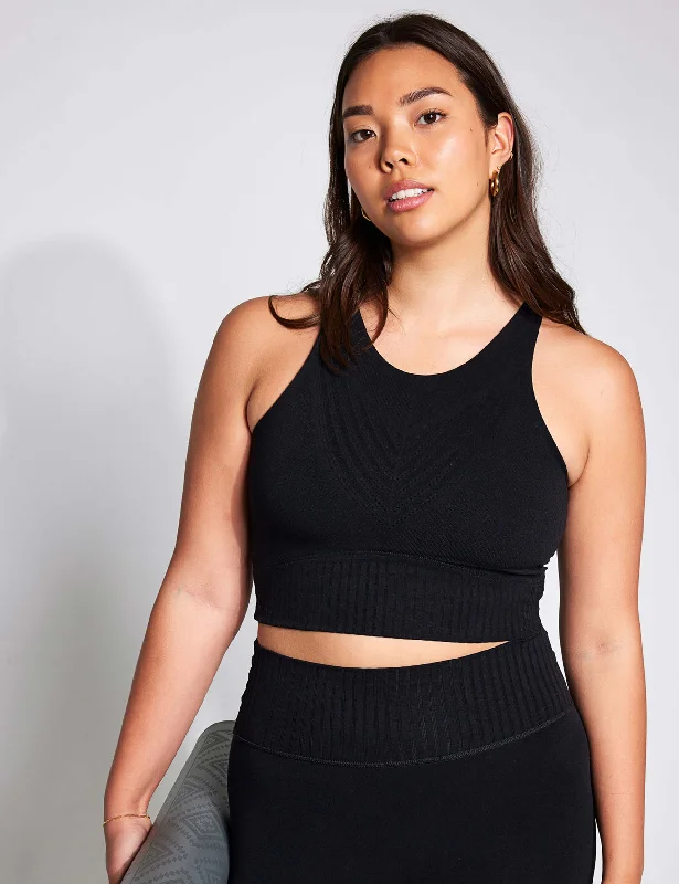 Full Circle Seamless Bra - Black Comfortable Bralette Style