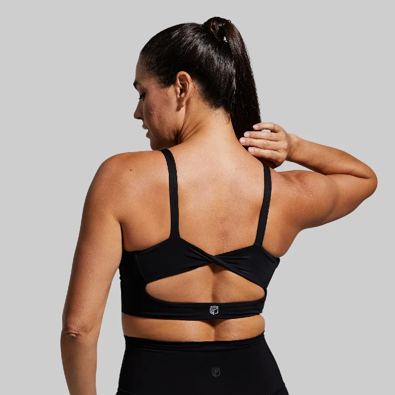 Your Go To Sports Bra (Black) Full Support Bra