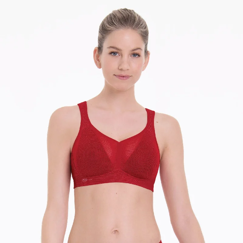 ANITA Air Control Sports Bra in Lipstick Red  (#5544) Comfortable Lace Bra