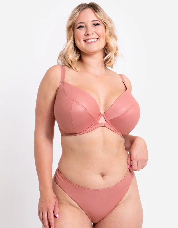 Curvy Kate Lush Full Plunge Bra Rose Shimmer Trendy Sports Bra