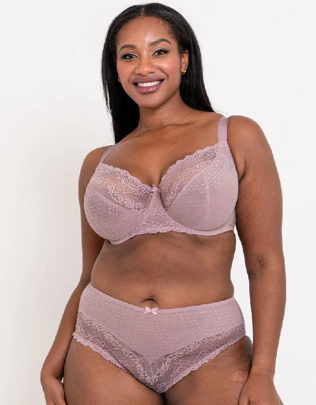 Flirtelle Viola Balcony Bra Mauve Sexy Underwire Bra