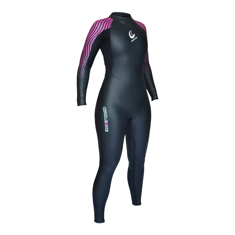 H2O PRO Womens 3/2mm Flatlock + GBS Open Water / Triathlon Swimming Wetsuit Full Coverage Swimsuit