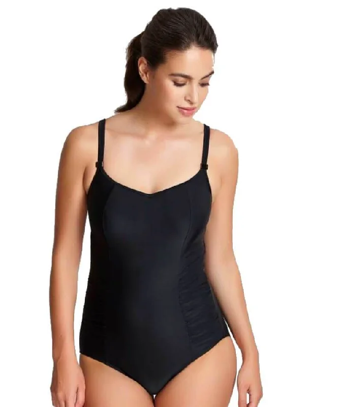 Panache Swimwear Anya Balconnet One Piece Swimsuit - Black Push-Up Swimsuit Top