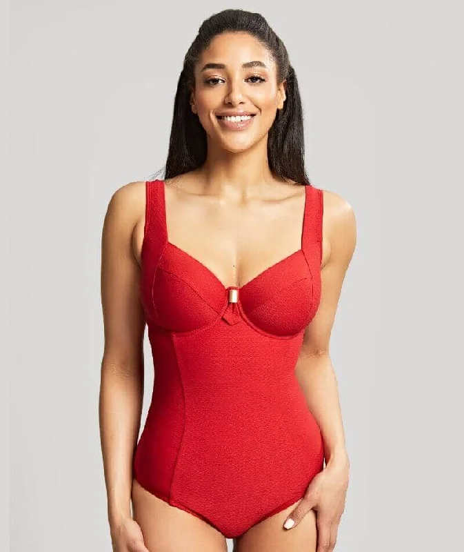 Panache Swimwear Marianna Balconnet One Piece Swimsuit - Crimson Bold Color Swimsuit