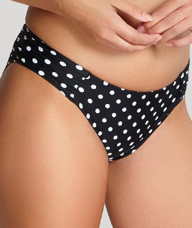 Panache Swimwear Anya Spot Pant - Black White Elegant Swim Dress