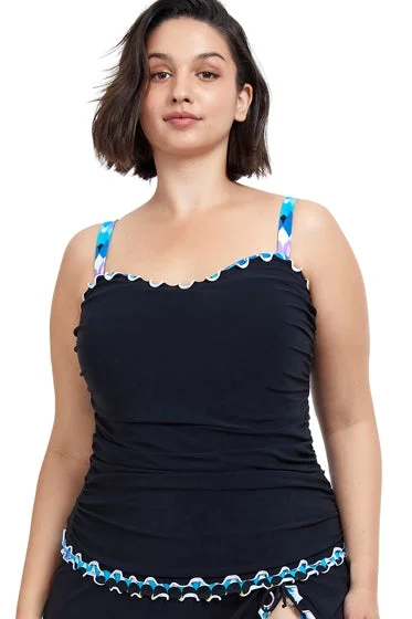 Profile by Gottex Moroccan Escape Plus Size Tankini Top Lace-Detail Bikini Set