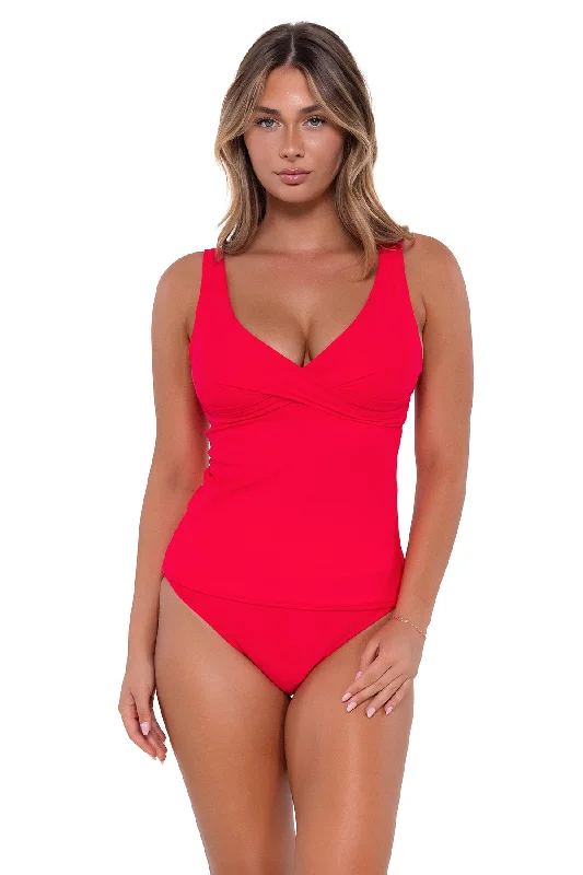 Sunsets Geranium Elsie Tankini Top Two-Piece Beachwear