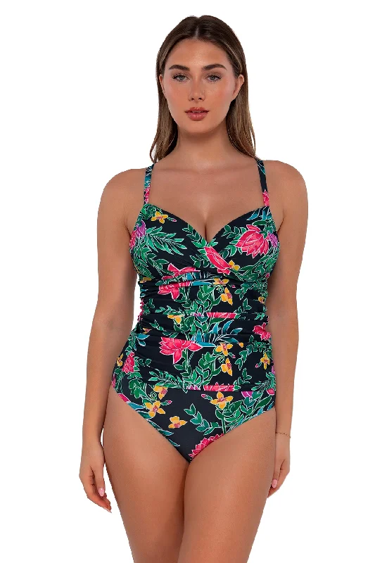 Sunsets Twilight Blooms Serena Tankini Top Sexy Swimwear Set