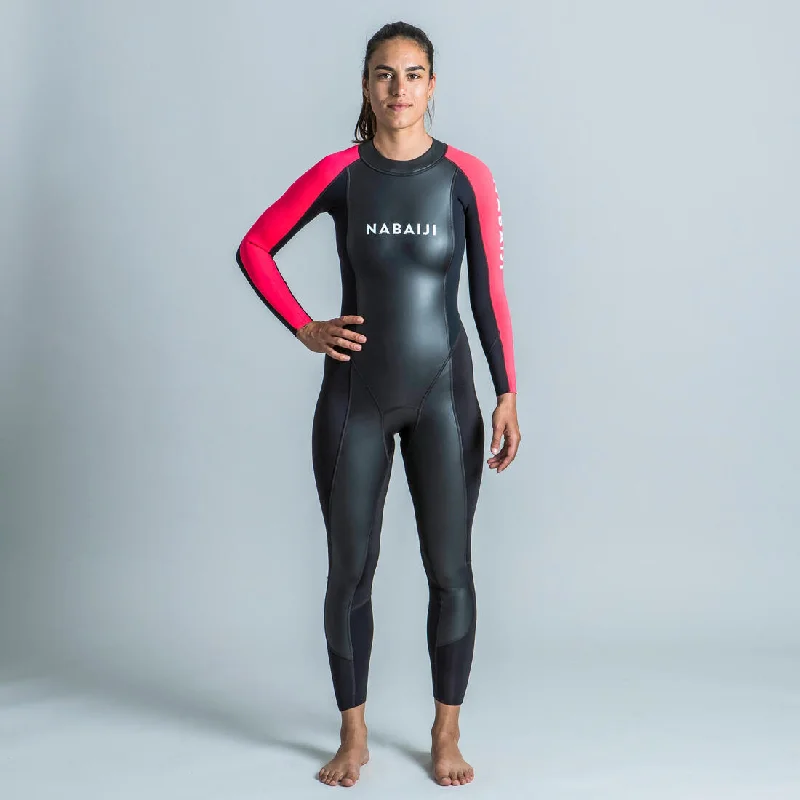 Women's Open Water Swimming Neoprene Wetsuit OWS 100 Chic Swimsuit Cover-Up