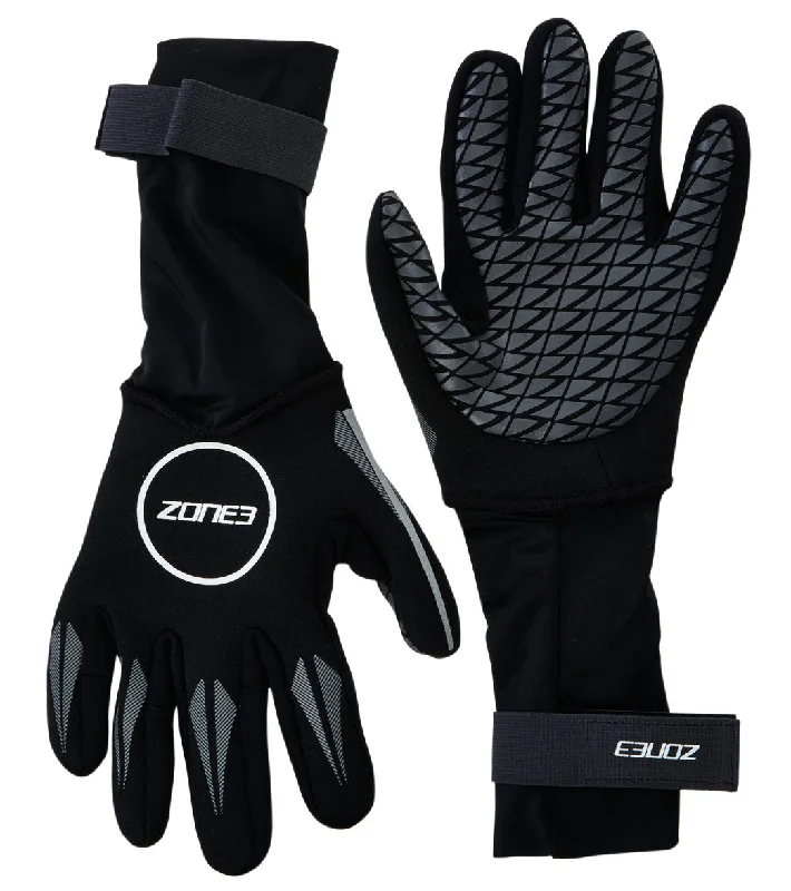 Zone 3 Neoprene Swim Gloves Black/Reflective Silver Retro-Inspired Bikini Set