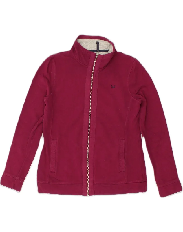 CREW CLOTHING Womens Tracksuit Top Jacket US 8 Medium Burgundy Cotton Quilted Jacket Puffer Jacket Insulated Jacket