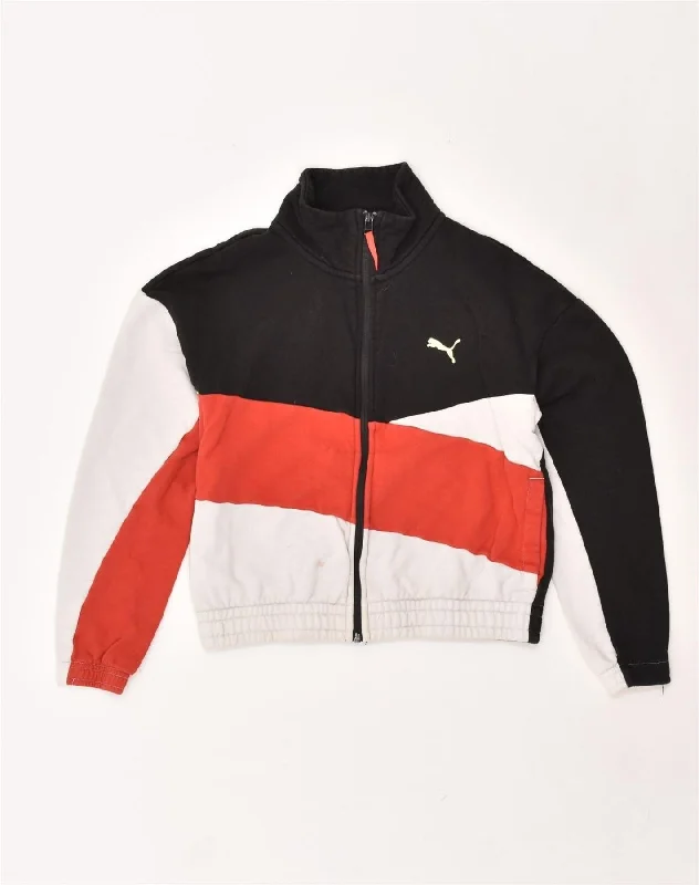 PUMA Womens Tracksuit Top Jacket UK 10 Small Multicoloured Colourblock Herringbone Jacket Checkered Jacket Solid Jacket