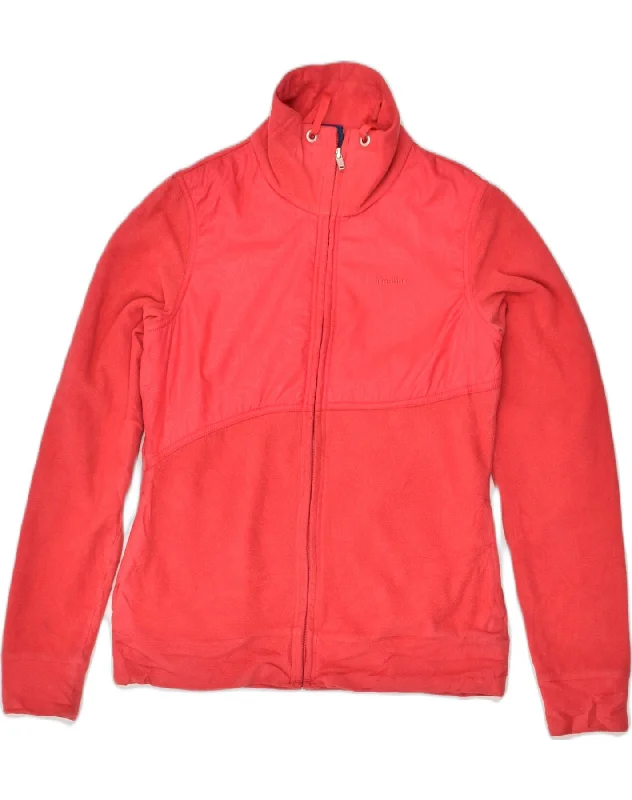 REEBOK Womens Tracksuit Top Jacket UK 8 Small Red Polyester Chenille Fabric Brocade Fabric Lace Fabric