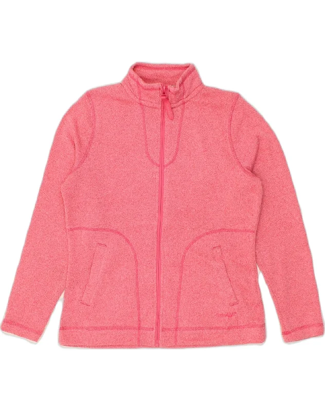 WEIRD FISH Womens Tracksuit Top Jacket UK 12 Medium Pink Polyester Mesh Jacket Canvas Jacket Denim Jacket