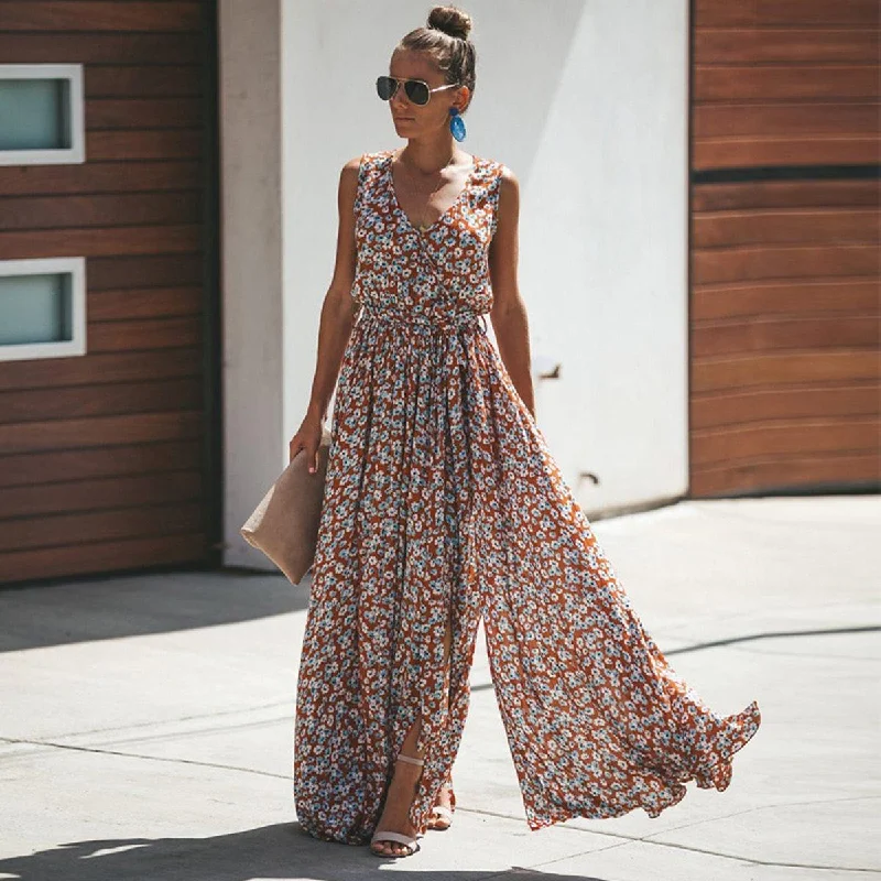 FashionSierra - Women Summer Dress Floral Print Maxi Dresses Comfortable Fit-and-Flare Maxi Dress FashionSierra - Women Summer Dress Floral Print Maxi Dresses Comfortable Fit-and-Flare Maxi Dress