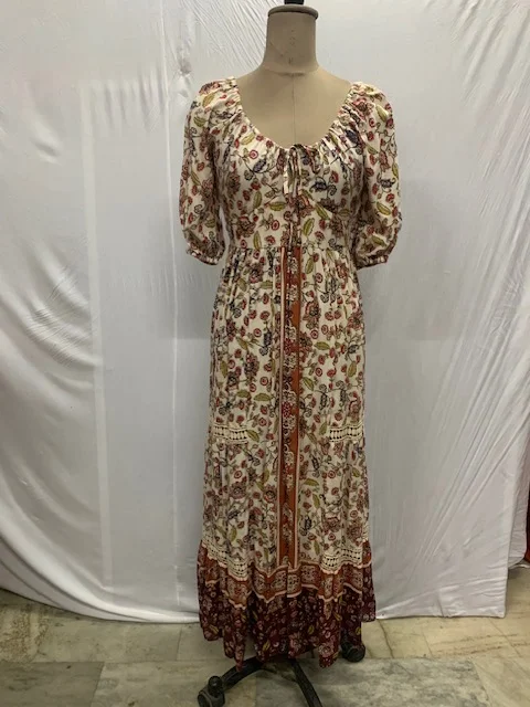 Pamela Floral Maxi Dress Elegant Maxi Dress with Ruffles