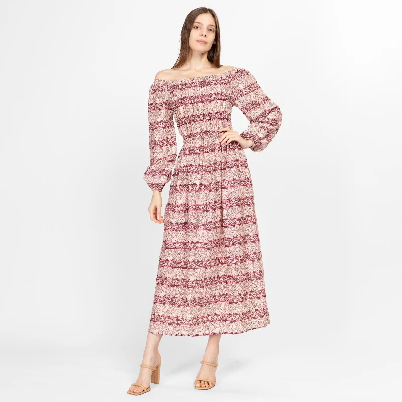 XS-Sm 70s Boho Pink & Purple Floral Off-Shoulder Maxi Dress Classic Strapless Maxi Dress XS-Sm 70s Boho Pink & Purple Floral Off-Shoulder Maxi Dress Classic Strapless Maxi Dress