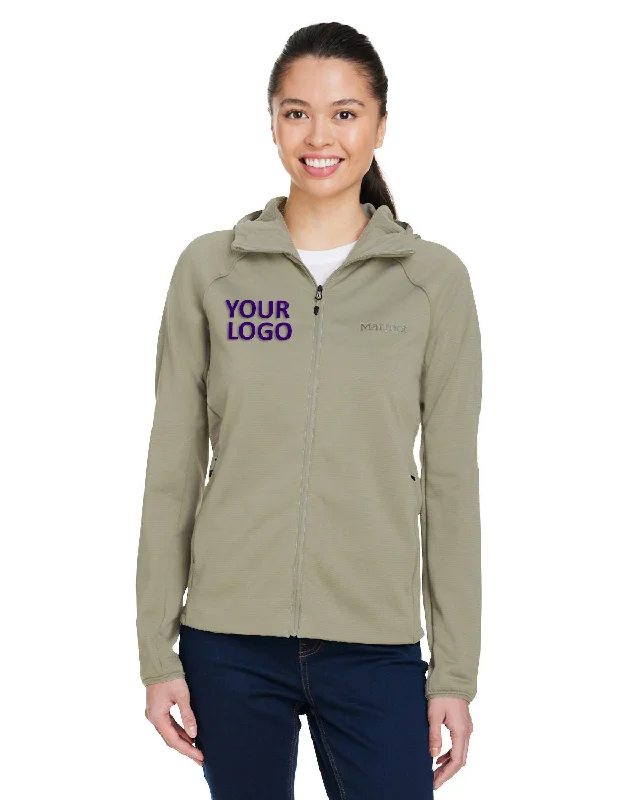 Marmot Ladies Leconte Full Zip Hooded Jackets, Vetiver A-Line Jacket Boat Neck Shawl Collar Marmot Ladies Leconte Full Zip Hooded Jackets, Vetiver A-Line Jacket Boat Neck Shawl Collar