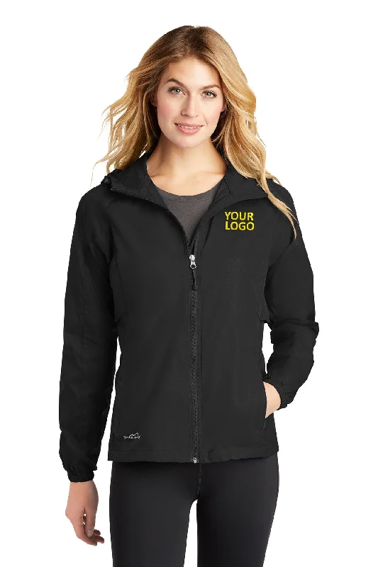 Eddie Bauer Ladies Custom Packable Wind Jackets, Black Fitted Jacket Loose Jacket Oversized Jacket Eddie Bauer Ladies Custom Packable Wind Jackets, Black Fitted Jacket Loose Jacket Oversized Jacket