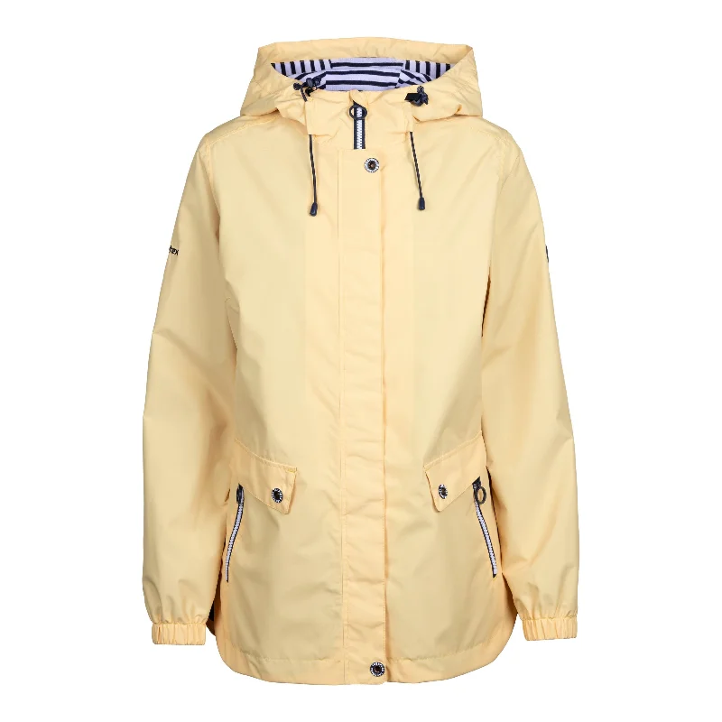 Flourish Womens Unpadded Waterproof Jacket in Pale Maize Embroidered Jacket Appliqued Jacket Beaded Jacket Flourish Womens Unpadded Waterproof Jacket in Pale Maize Embroidered Jacket Appliqued Jacket Beaded Jacket
