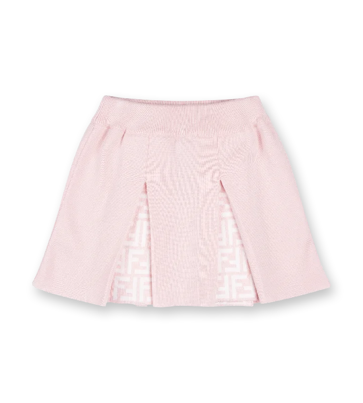 FF Motif Skirt Pink midi skirt versatile