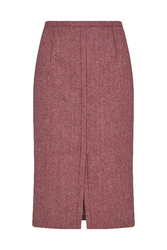 Herringbone Pencil Skirt chiffon skirt lightweight