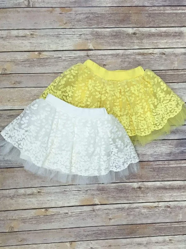 Sweet lace tutu skirt chiffon skirt delicate