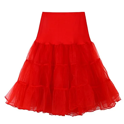 Women's High Waist Pleated Short Tutu Dancing Skirt Multi-Layer Underskirt elastic waist skirt