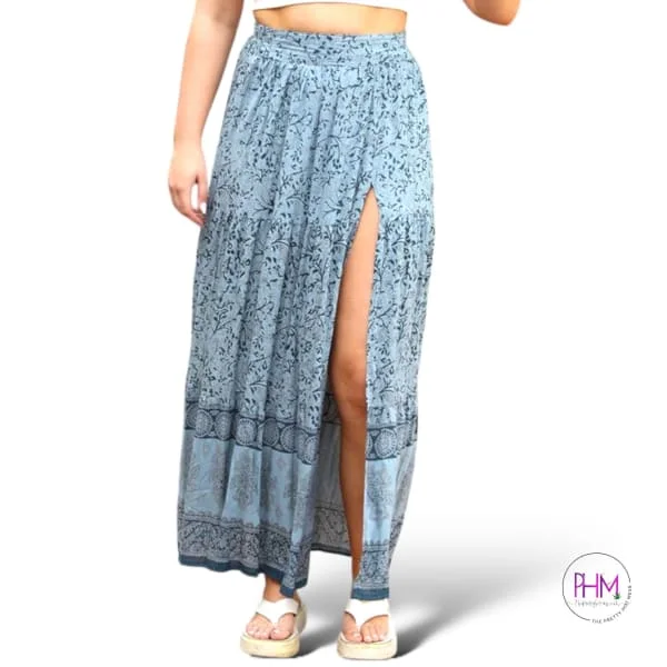 Gypsy Dreamer High Waisted Boho Maxi Skirt 🧿 lace skirt intricate