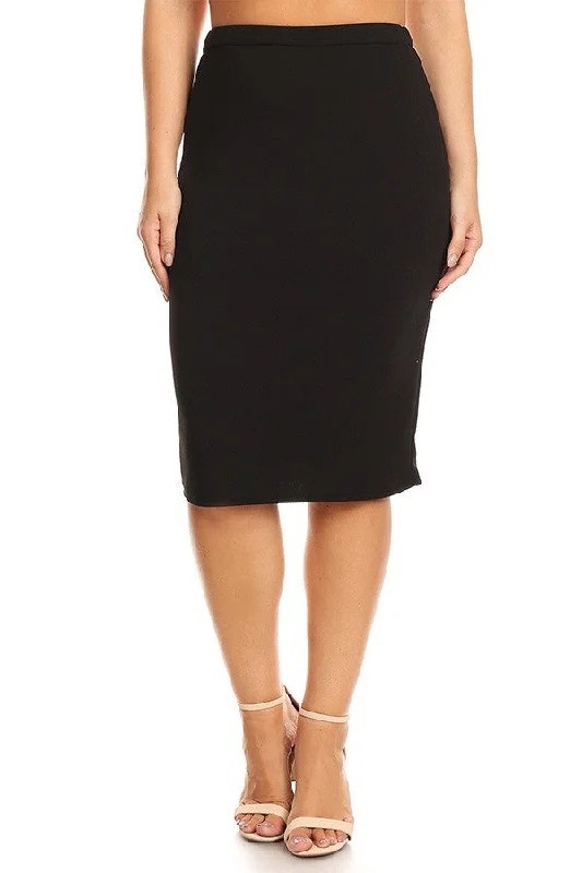 Classy Black Pencil Skirt tiered skirt playful