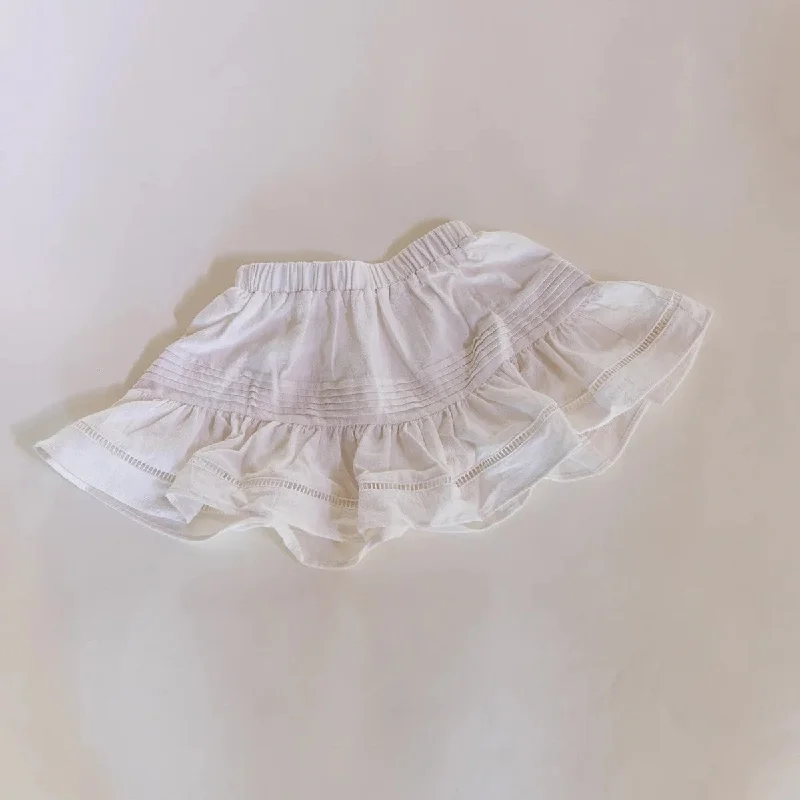 RAISED BY WATER - Mallorca Skirt | White spandex blend skirt