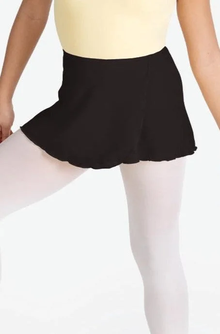 Capezio Wrap Skirt Adult SE1057W a-line skirt cut