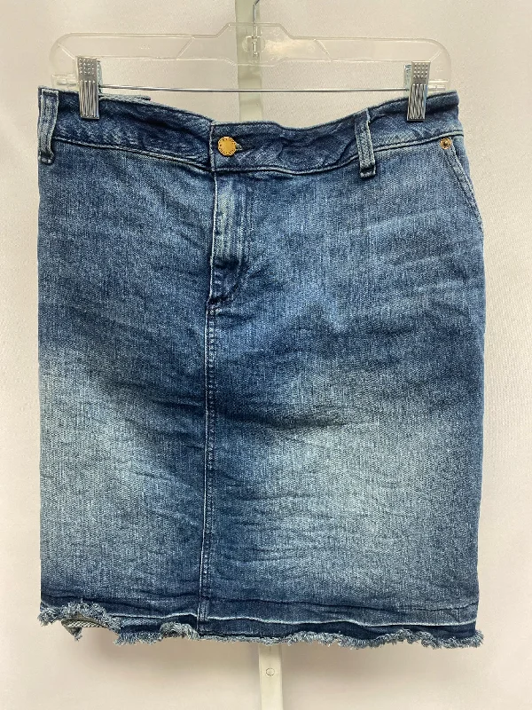 Size 22W Michael Kors Denim Skirt silk skirt sleek