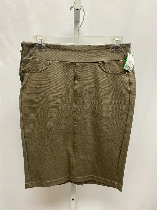 Size 4 Liverpool Olive Skirt lightweight skirt design